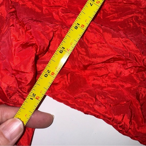 Chico’s Red Orange Crinkle Jacket L - Picture 10 of 17